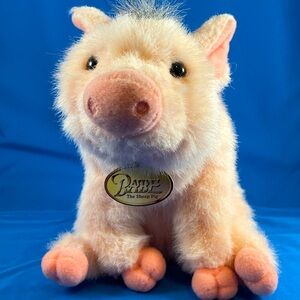 VTG 1997 Gund - Babe: The Sheep Pig collectible plush toy w/ collar & tag